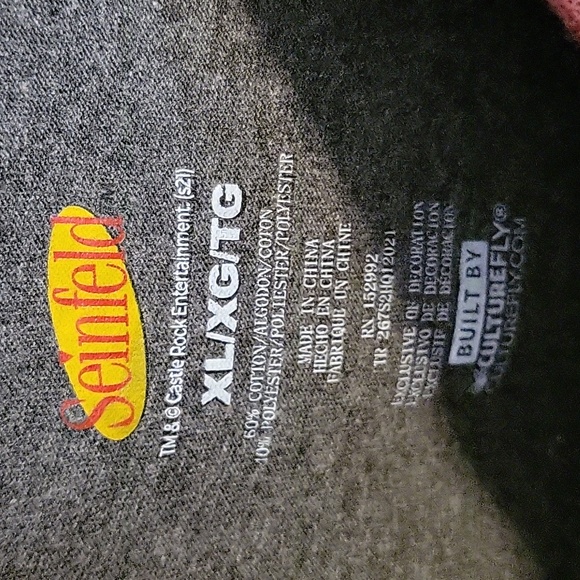 Men's XL Seinfeld "Kramerica Industries" Raglan Style (3/4 Sleeve) Shirt - Picture 4 of 7